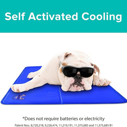 Arf Pets Cooling Mat for Dogs - Gel Self-Cooling Pad for Beds, Kennels & Crates | Durable, Non-Toxic, Pressure-Activated Relief | No Water, Electricity, Batteries or Refrigeration Needed, 20" x 30"