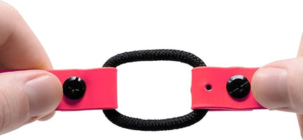 Educator Quick Snap Bungee Dog Collar, Biothane, Waterproof, Odorproof, Easy Connect and Disconnect Clasp and D Ring with Comfort Bungee Loop, Adjustable for Custom Fit, 3/4-Inch, Pink