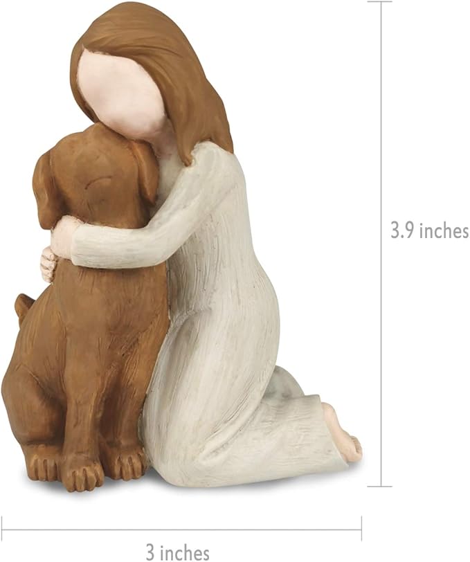 Dog Angel Figurines, Angel Dog Friendship Memorials for Dog Lovers