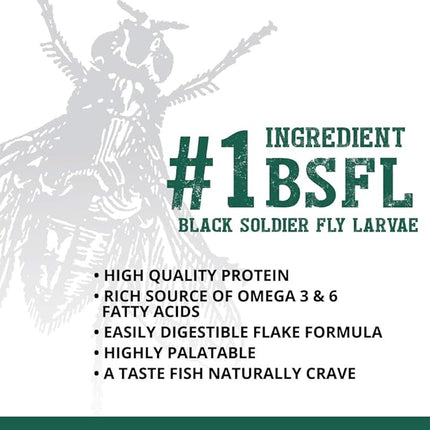 Fluval Bug Bites Fish Food with Spirulina, Flakes for Small to Medium Sized Fish, 0.63 oz., A7354, Brown