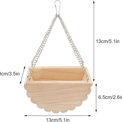 Hypeety Wooden Hamster Swing Toy for Dwarf Hamster Gerbil Rat Mouse Mice Small Animla Cage Perch Stand Toy
