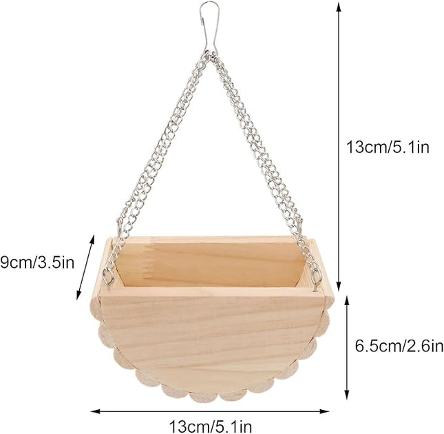 Hypeety Wooden Hamster Swing Toy for Dwarf Hamster Gerbil Rat Mouse Mice Small Animla Cage Perch Stand Toy