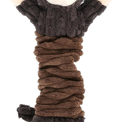 Plush Dog Toy with Crinkle Paper, Tug of War Pull Interactive Toys for Puppies to Large Dogs