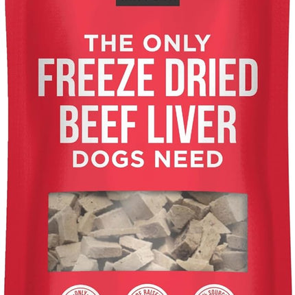 Natural Rapport Beef Liver Dog Treats - The Only Freeze Dried Beef Liver Dogs Need - Grain-Free Beef Bites, Dog Treats for Small and Large Dogs (8 oz.)