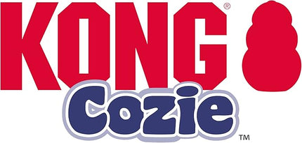 KONG Cozie Plush Dog Toy with Squeaker (Rosie The Rhino, Medium)