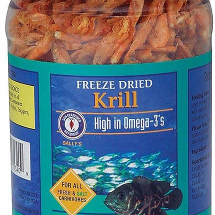 San Francisco Bay Brand Freeze Dried Krill Fish Food - All-Natural, Sustainably Harvested, High Protein Dried Shrimp for Freshwater and Saltwater Carnivores - 4 oz (113g)