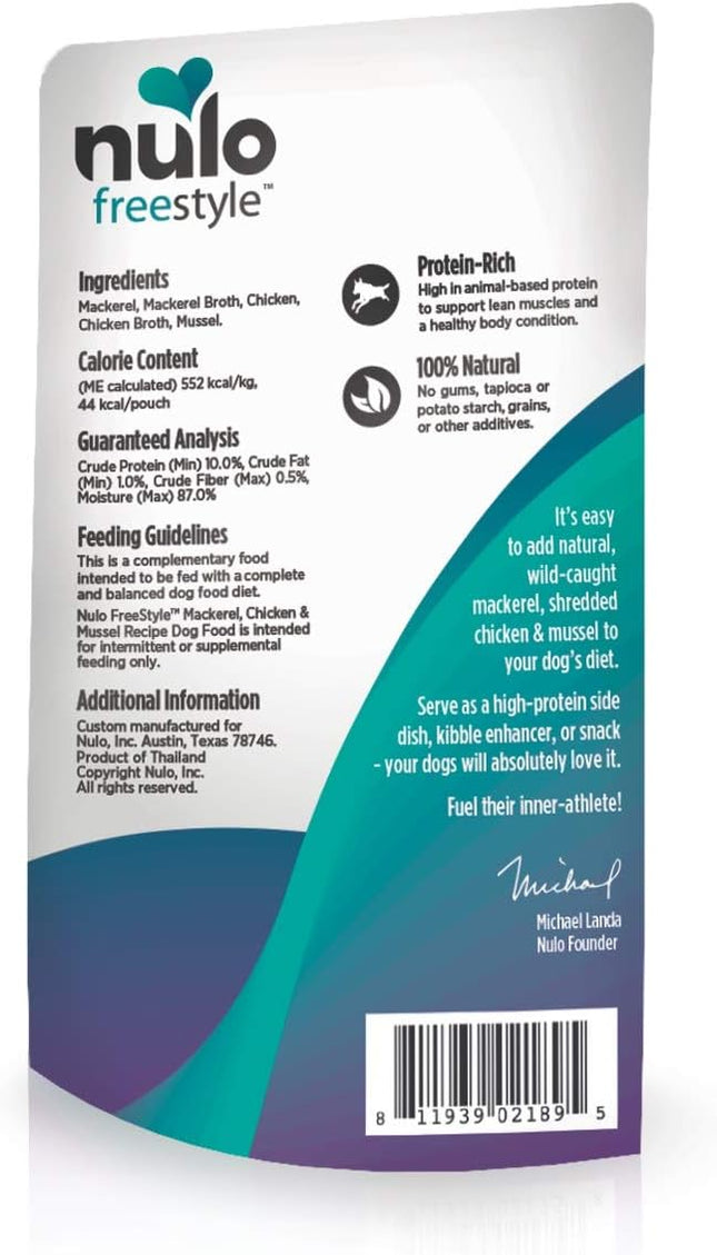 Nulo Freestyle Puppy & Dog Wet Dog Food Topper, Premium All Natural Grain-Free, Real Meat Dog Food Topper with High Animal-Based Protein and Only 5 or Less Ingredients with No Additives