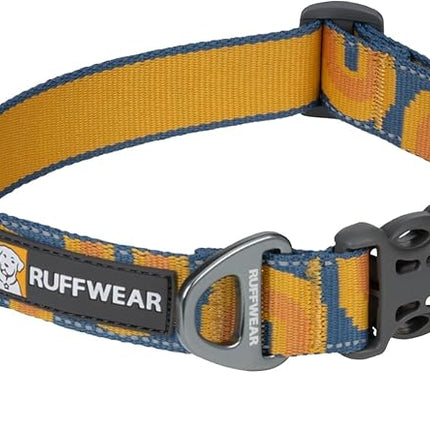 Ruffwear, Crag Dog Collar, Stylish Adventure Collar with Premium Reflective Design, Quick Release Buckle, Lightweight All-Day Comfort, Canyon Oxbow, 14"-20"