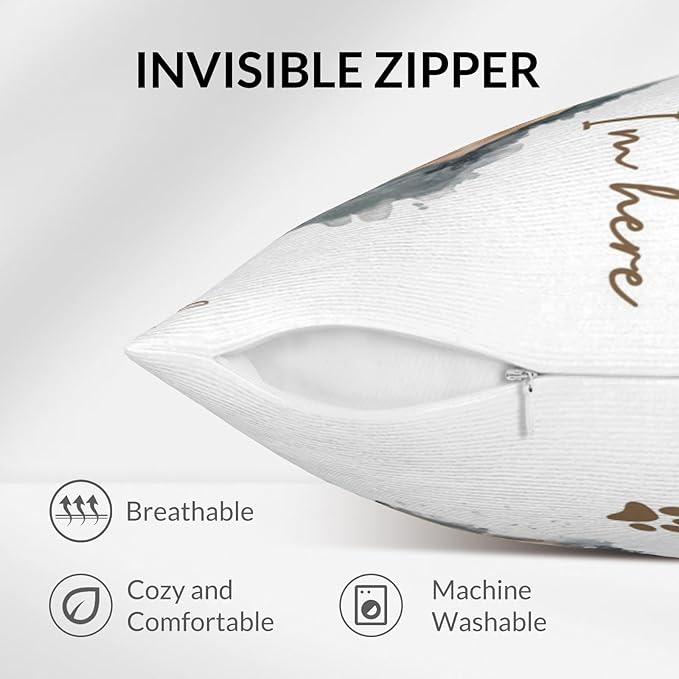 Custom Pet Memorial Throw Pillow with Photo, Personalized Sympathy Gifts for Dog Cat Loss, Pet Memorial Gifts for Pet Loss, Birthday, Christmas, (16x16 Inch)