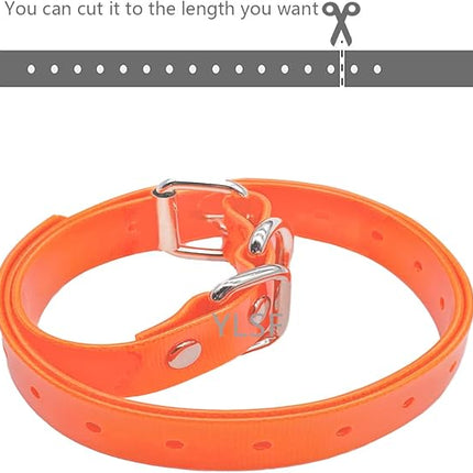 Dog Collar Strap for Most of Electronic Training Shock Collar Receivers-Adjustable Durable Waterproof Odorless 3/4 Inch Collar Replacement for Barking Fence-Pet TPU Collar Strap