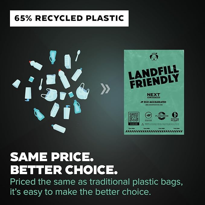 Doggy Do Good Poop Bags for Dogs (180 Ct), Easy Open Dog Poop Bags Rolls, Certified Home Compostable