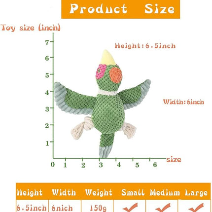 Dog Toys Set, Large Dogs Toy, Stuffed Animal Dog Chew Toy, Soft Plush Dogs Toys Pack for Small. Middle, Large Breed(3-Pack, Birds)