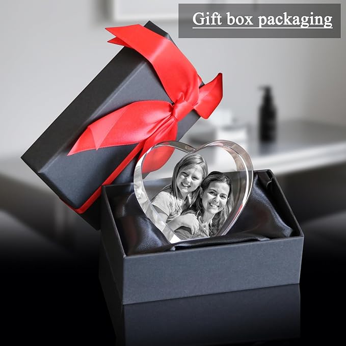 Personalized Dog Memorial Gifts, Custom Pet 3D Crystal Photo，Pet Memorial,3D Engraved Crystal Keepsake Gift, Dogs Or Cats Personalized Photo Frame