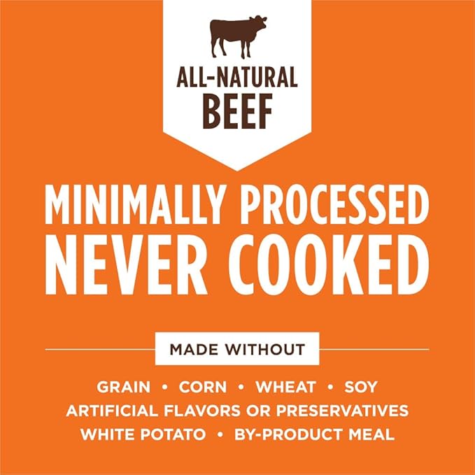 Instinct Raw Boost Mixers, Freeze Dried Dog Food Topper, Grain Free Recipe - All Natural Beef, 6 oz. Bag