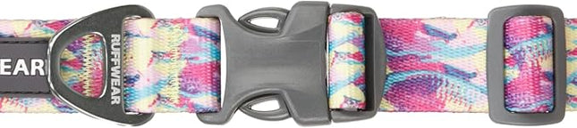 Ruffwear, Front Range Dog Collar, Adjustable Tubelok Webbing, Lightweight, Side Release Buckle, Aluminum V-Ring, Durable for Everyday Use, Reef Fish, 20"-26"