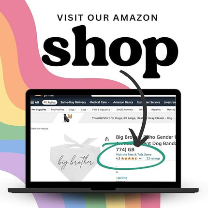 Big Brother Heart Paw Dog Bandana | 100% Cotton Adjustable Triangle | Pregnancy Announcement Photoshoot Prop | New Baby | Made in USA | Matching Family | Navy X-Small (87)