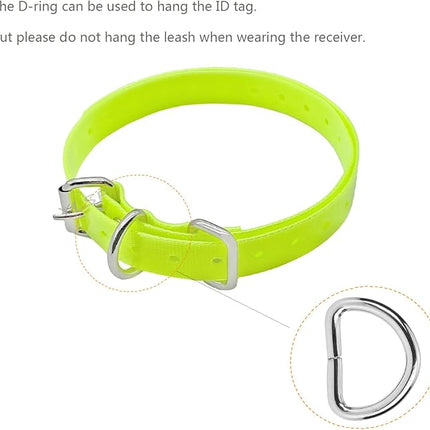 Dog Collar Strap for Most of Electronic Training Shock Collar Receivers-Adjustable Durable Waterproof Odorless 3/4 Inch Collar Replacement for Barking Fence-Pet TPU Collar Strap