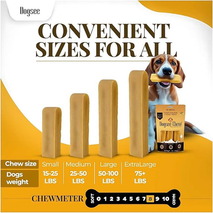 Dogsee Himalayan Yak Cheese Dog Chews with Turmeric/Curcumin (Small - 5 Chews) | Dog Treats Healthy | Hip & Joint Health Support for Dogs | Long Lasting Dental Treats