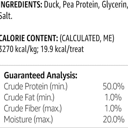 Amazon Brand - Solimo Duck Jerky Dog Treats,2 pounds (Pack of 2)