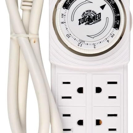 Zoo Med AquaSun Aquarium Controller Timer & Power Strip, White