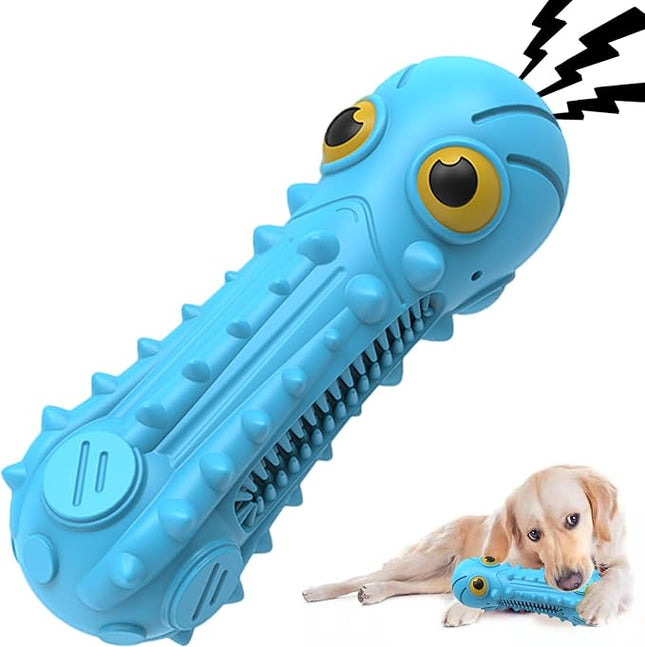 Dog Squeaky Toys for Aggressive Chewers, Durable Chew Toys for Large Medium Breed Dog, Dog Toys, Tough Durable Dogs Toys with Natural Rubber