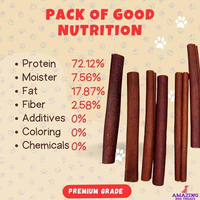 Amazing Dog Treats - 6 Inch Bulk Collagen Sticks for Dogs - (150 Count) - Collagen Sticks for Dogs - No Hide Dog Bones