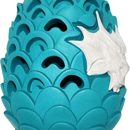 Dragon Egg Dog Toy for Aggressive Chewers Large Breeds, Indestructible Dog Toys Tough Dog Toys for Medium Large Dogs, Puppy Toys 900 Lbs Pull Tension Blue