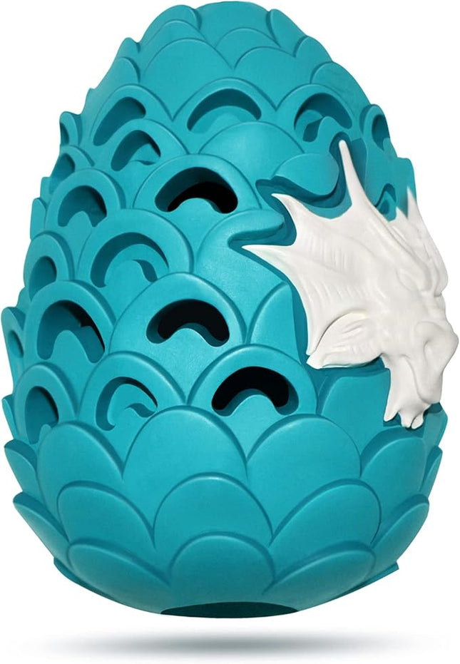 Dragon Egg Dog Toy for Aggressive Chewers Large Breeds, Indestructible Dog Toys Tough Dog Toys for Medium Large Dogs, Puppy Toys 900 Lbs Pull Tension Blue