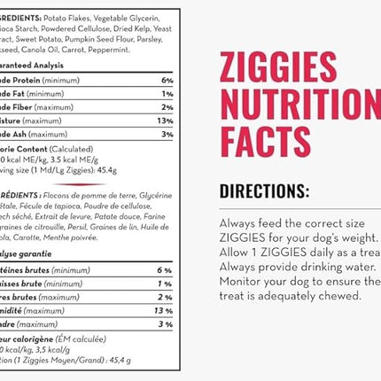 KONG Classic Toy & Enhanced Ziggies Treats Combo Pack - Durable Chew Toy for Dogs - with Enhanced Ziggies Treats - Dog Accessories for Fun & Health - for Large Dogs