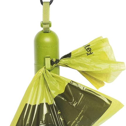 Earth Rated Dog Poop Bags Dispenser, Dog Poop Bag Holder Includes 1 Roll of 15 Unscented Eco-friendly Poop Bags (ERT00037)