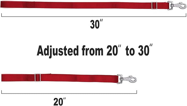 Rosemarie Horse Bucket Strap Hangers,Horse Suppliers Adjustable Nylon Straps up to 700 lbs for Hay Nets, Water Buckets,Hanging-Pratical and Easy Use(4 Pack) (Red)