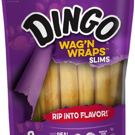 Dingo Wag’n Wraps Slims 8 Count, Made With Real Chicken And Pork, For All Dogs