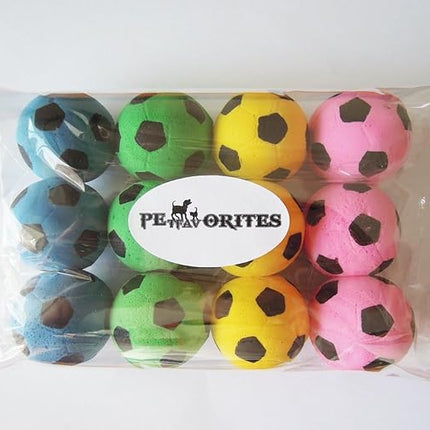 Foam Soccer Balls Cat Toys - Pack of 12