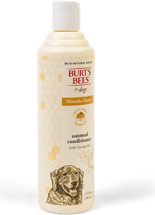 Burt’s Bees Manuka Honey Oatmeal Conditioner for Dogs with Coconut Oil, 10 Fl Oz