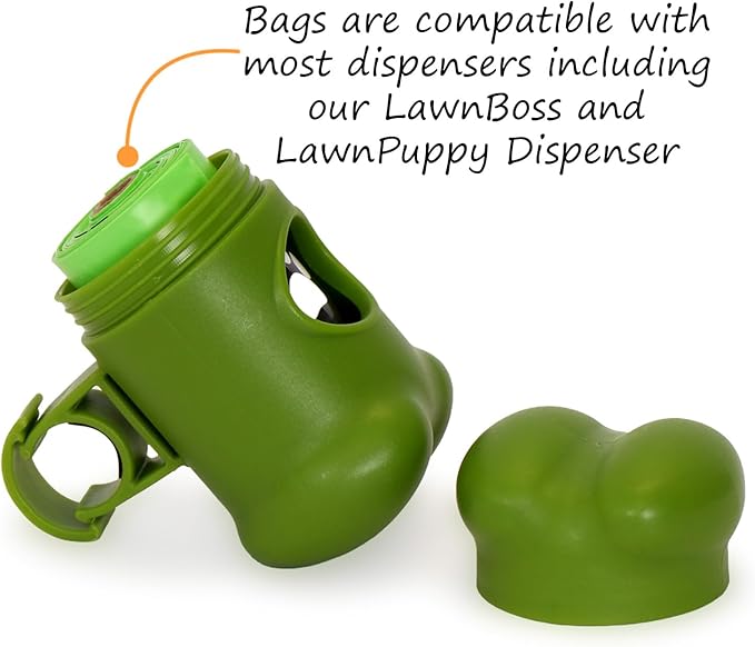 SmartSign Keep Off Grass - No Dog Pooping Or Peeing Yard Sign & Clip-On Plastic Dispenser Combo/Kit, 10"x12" Aluminum Sign with 3ft Stake, Compact Dispenser Preloaded with a 15 Dog Poop Bags Roll