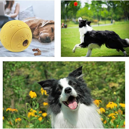 5 Different Functions Interactive Dog Toys, Puzzle Toys, Dog Balls for Medium Large Dogs, Dog Squeaky Balls, Food Treat Dispensing Toys
