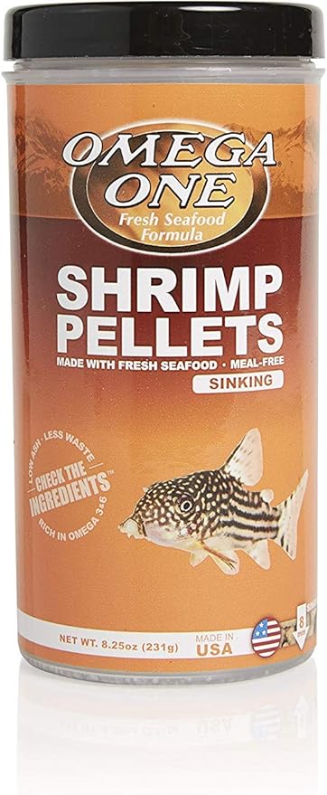 Omega One Sinking Shrimp Pellets, 8mm Pellets, 8.25 oz