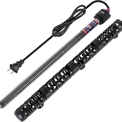 100W/300W/500W Aquarium Heater 500 Watt Fish Tank Heater Submersible Auto Thermostat Turtle Tank Heater 40-90 Gallon with Protective Sleeve and 3 Suckers