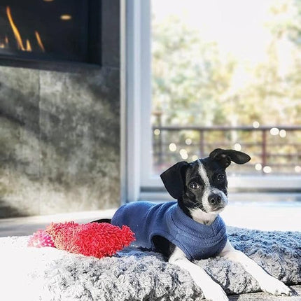 Gooby Stretch Fleece Vest Dog Sweater - Indigo Blue, X-Small - Warm Pullover Super Stretchy Fleece Dog Jacket for Small to Large Dogs