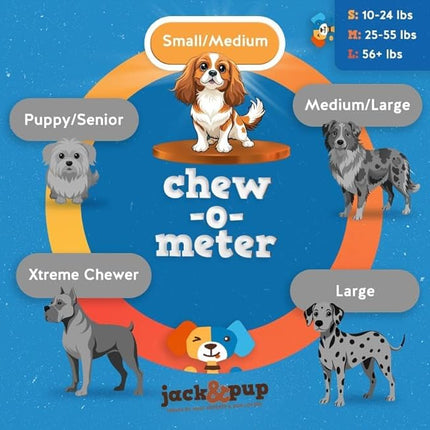 Jack&Pup Bully Bites for Dogs (1 lb. Bag), Small Bully Sticks for Small Dogs, 1-3 Inch Dog Chews for Puppies, Seniors and Smaller Dogs