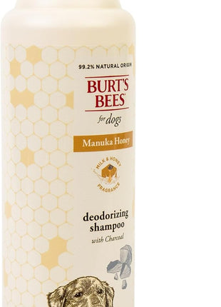 Burt’s Bees for Pets Deodorizing Shampoo with Manuka Honey and Charcoal for Dogs - Naturally Derived Ingredients, 16 Fl Oz