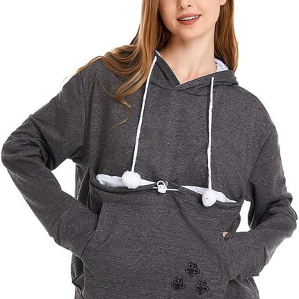 LINYUCHEN Cat Dog Pouch Hoodie Large Pet Pouch Sweatshirt Puppy Kitten Holder Carrier Pullover Shirt Unisex Hoodies
