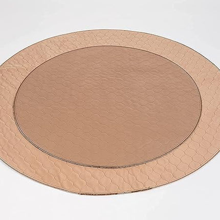 EZwhelp Reusable Dog Pee Pad, Washable Waterproof Mat for Dog Potty Training or Whelping Pad, Round, 60 Inch