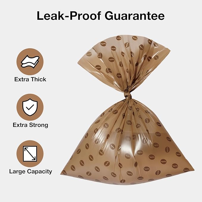 VETRESKA Dog Poop Bags, Coffee Scented Waste Bags, Leak Proof, Extra Thick and Large Dog Pet Bags for Dogs and Cats - 300 Count (20 Refill Rolls)