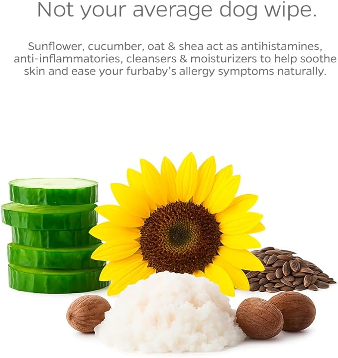 Dog All Purpose + Allergy Pet WiPees™ – 100 Allergy Wipes for Dogs, All Natural Dog Wipes for Paws, Folds & Hot Spots, Daily Pet Wipes for Allergy Relief & Skin Health (Calming, 100ct)