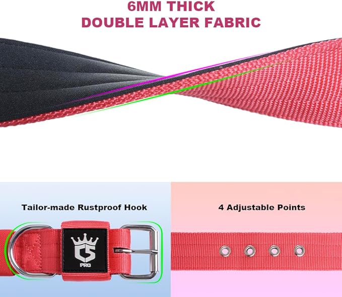 TSPRO Tactical Dog Collar 1.5 Inch Wide Thick Dog Collars with Heavy Duty Metal Buckle, Durable, Strong, Adjustable for Medium to Large Dogs (Camo Blue M)