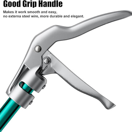 60" Snake Grabber Tongs,Extendable Snake Tong Reptile Grabber Rattle Snake Catcher Wide Jaw Handling Tool-Green