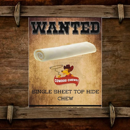 Cowdog Chews Retriever roll 9-10 inch All Natural Rawhide Product (40 Pack)