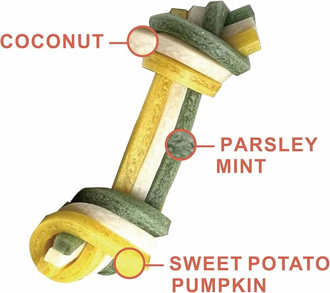 Rawhide Free Triple Dental Floss Dog Treats 15 pcs/Bag