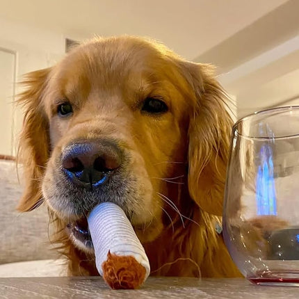 Nocciola 3 Packs Squeaky Puff Stick Toys with a Box, Funny Interactive Plush Dog Toys, Pitbull Husky Frenchie Pug Stuffed Puppy Toys for Small to Medium Breed, Dog Accessories Boy Gift